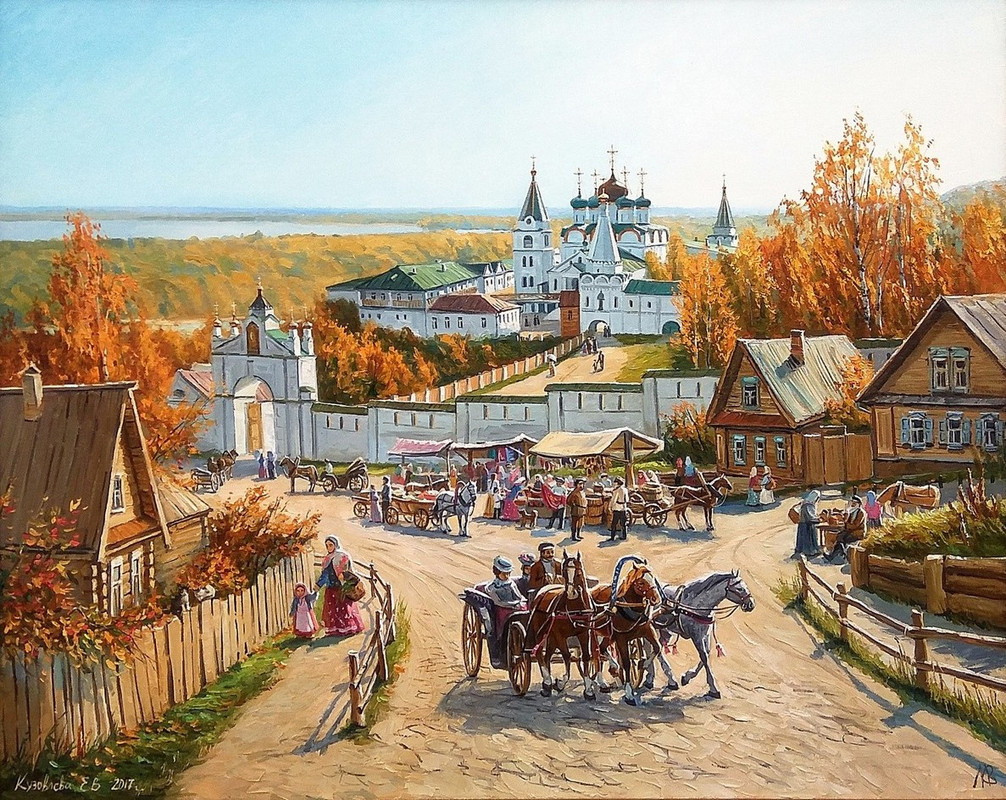 Кузовлева-Елена.Печорский-монастырь.2017г.100-на-80холстмасло.