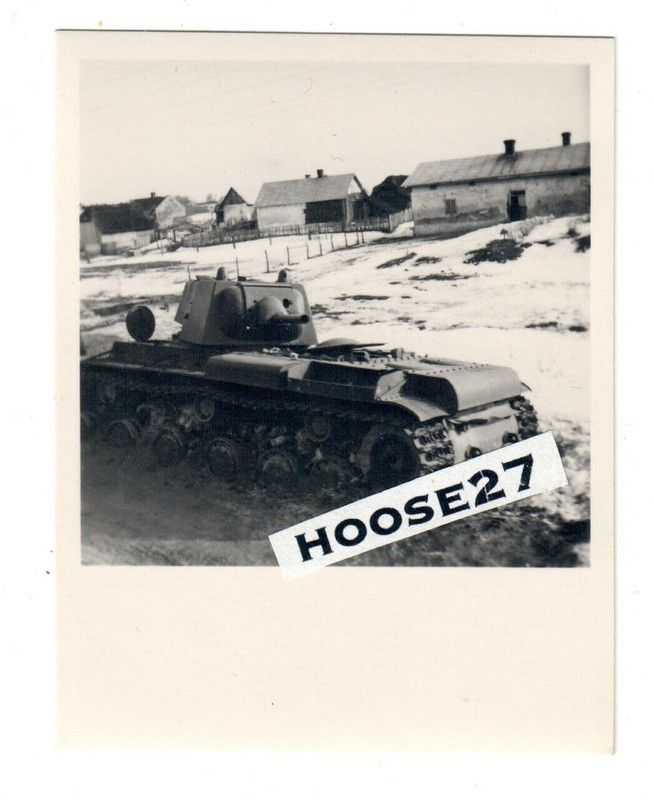!Foto Wehrmacht aufgegebener Panzer KW-1 Nähe Lemberg2
