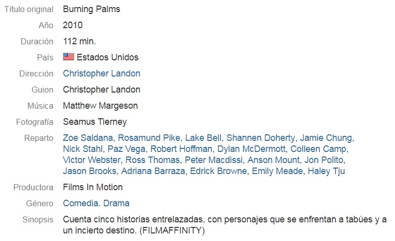 Burning Palms 2010 dvdrip latino Burning Palms 2010 dvdrip latino
