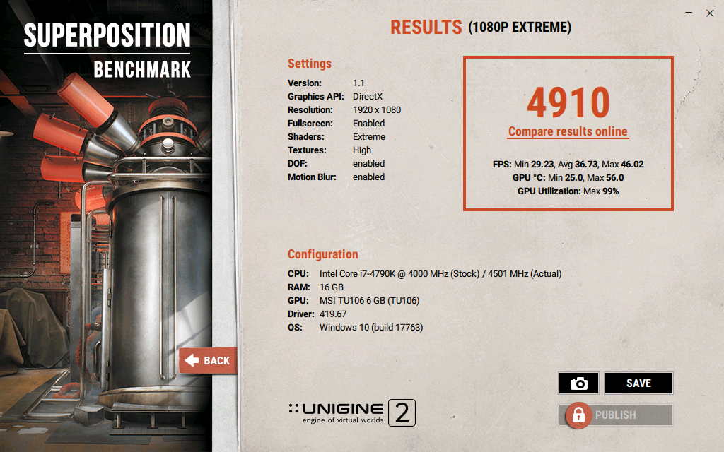 Unigine Superposition Benchmark 1.0