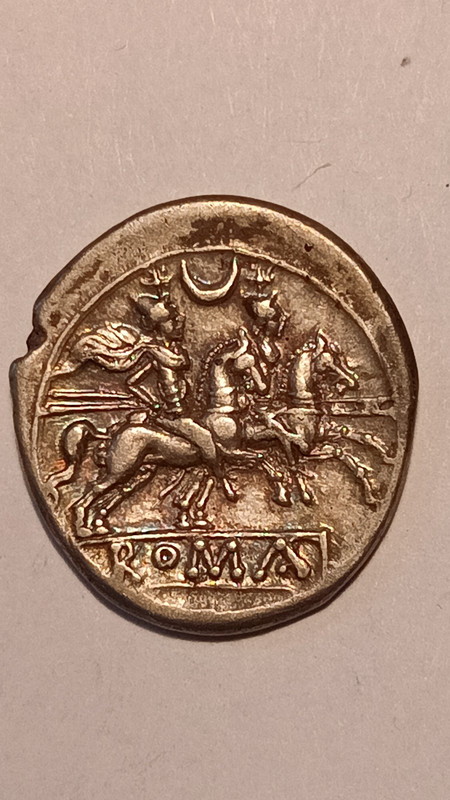 Denario gens Servilia. C. SERVEILI. M. F. Los Dióscuros a caballo. Roma. IMG-20230508-WA0036