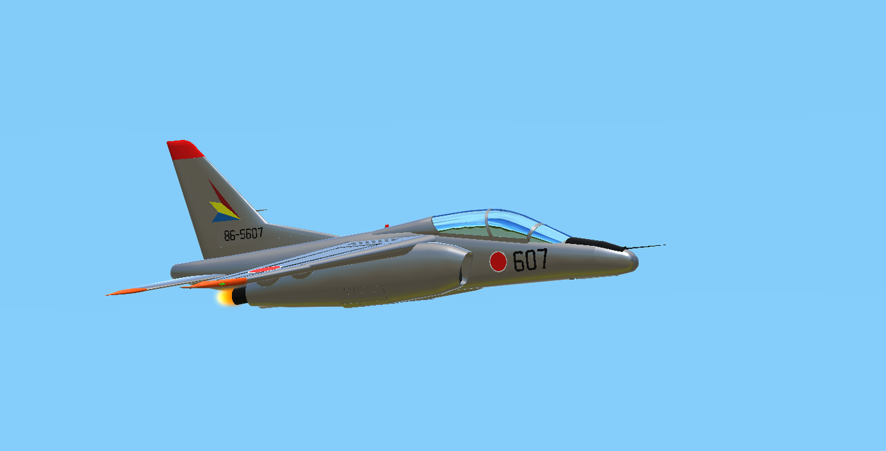 SimplePlanes | Kawasaki T-4 (Blue Impulse)