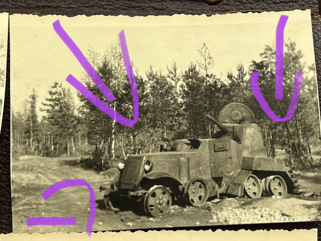 Deutsches 6 X Foto 2wk Ukraine Panzer Russland Fotoalbum Russia (2)