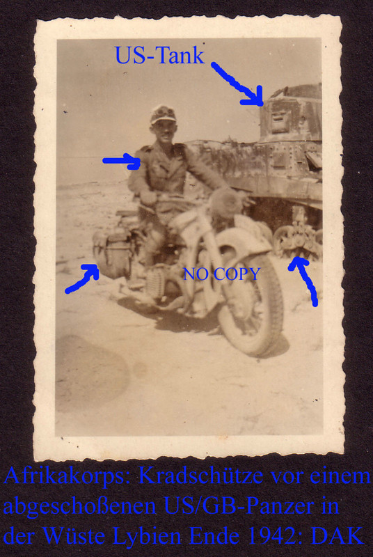 Kradschütze,US-Panzer,Afrikakorps,US-Tank,BMW,Kr