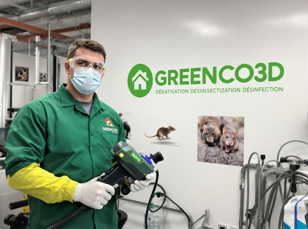 Technicien GREENCO3D en intervention anti-nuisibles
