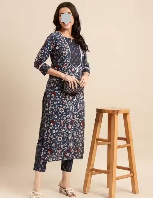 Attractive flower printed Graceful Women Kurta Sets Color 2 (KS123)