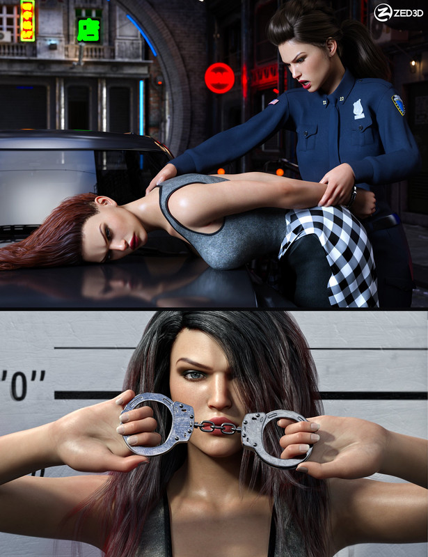 Z In Handcuffs - Prop and Poses for Genesis 8 and 8.1 Z In Handcuffs - Prop and Poses for Genesis 8 and 8.1