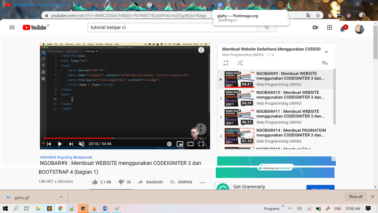 Review channel youtube web programming unpas aldazera 