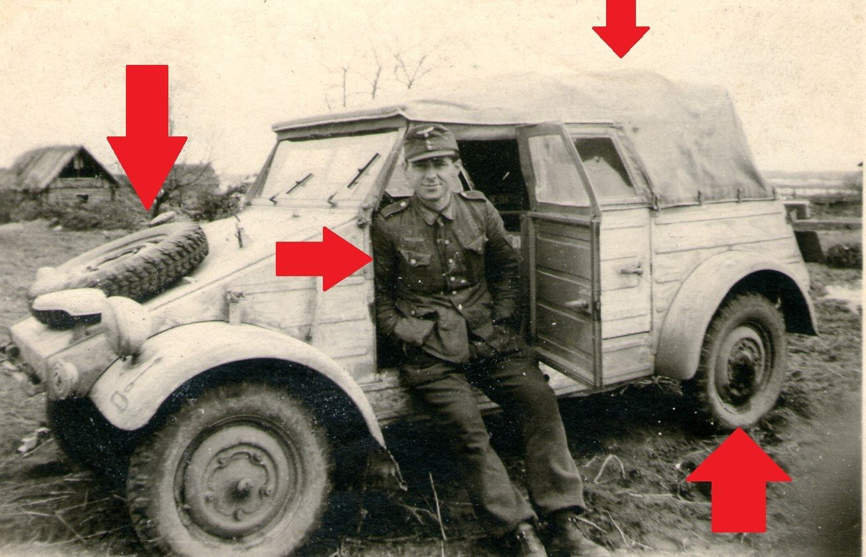 Foto Vw Kübelwagen Wintertarn camo Technik Tarnu