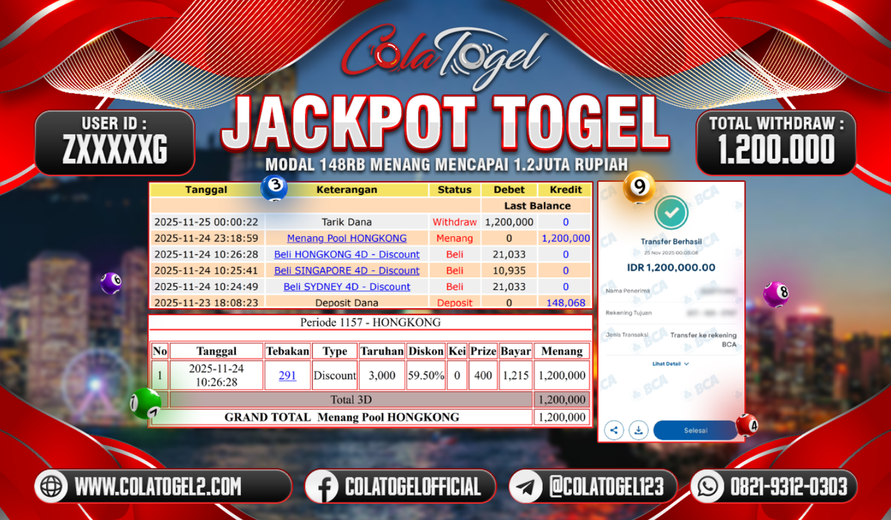 JACKPOT HONGKONG LOTTO!!