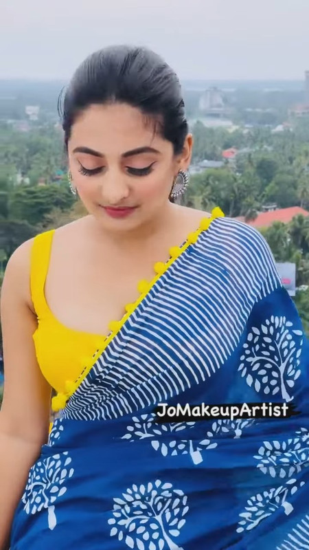 Esther Anil Hot in saree.webm_snapshot_00.10.798