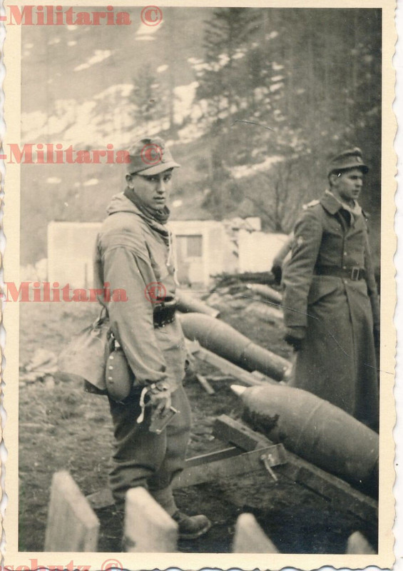 Gebirgsjäger 1944 Villach Grenze Italien Muniton für 30-cm-Nebelwerfer 42 4