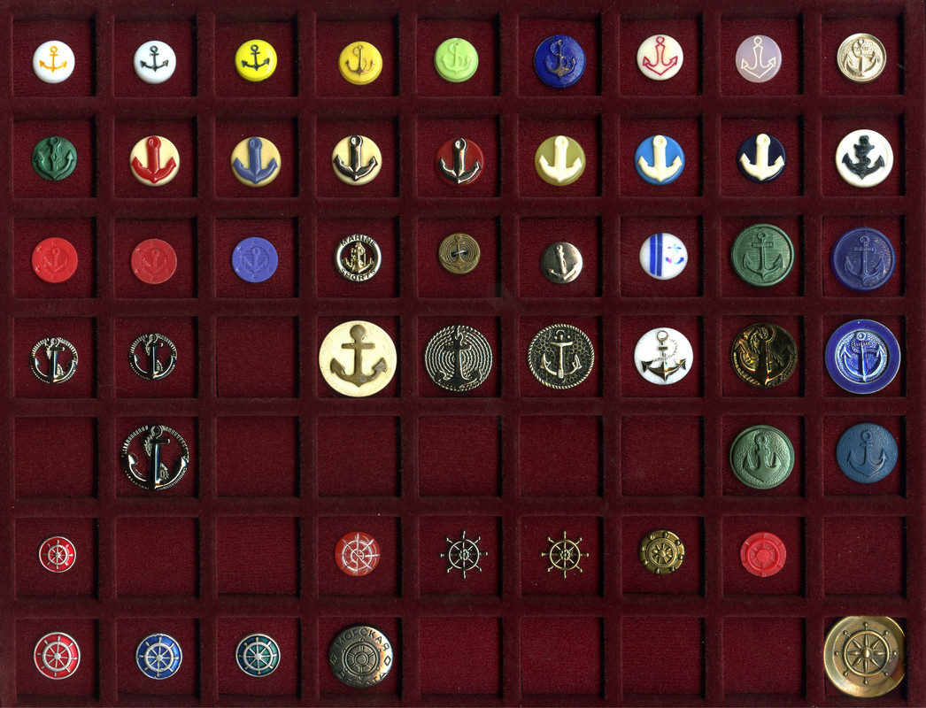 Пуговицы СССР. Якоря детские.