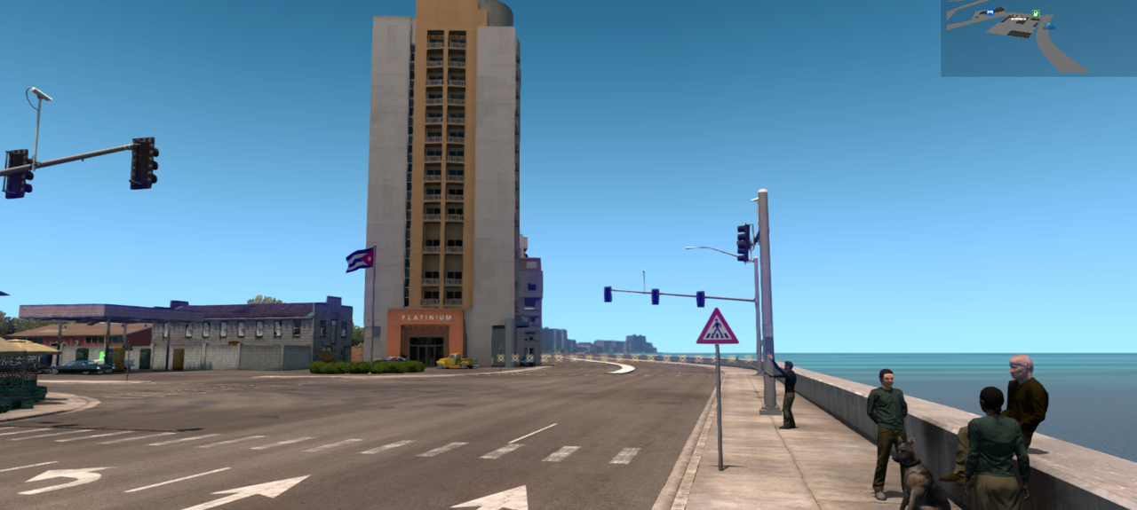 Looking south on the Malecon