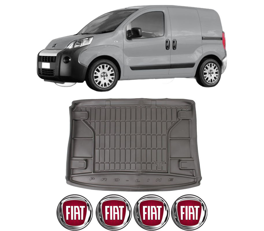 Tavita Portbagaj FIAT FIORINO Box Body/MPV (225_) din 2007-2015, Protectie Portbagaj Auto, 4x Stickere auto cu FIAT