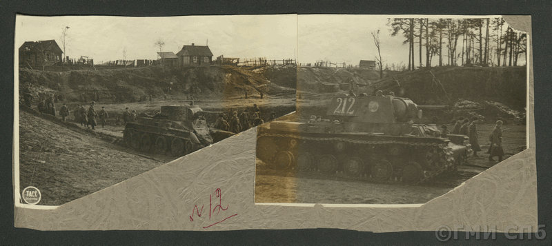 Боевые эпизоды в районе Невской Дубровки для переправы через р. Неву.1