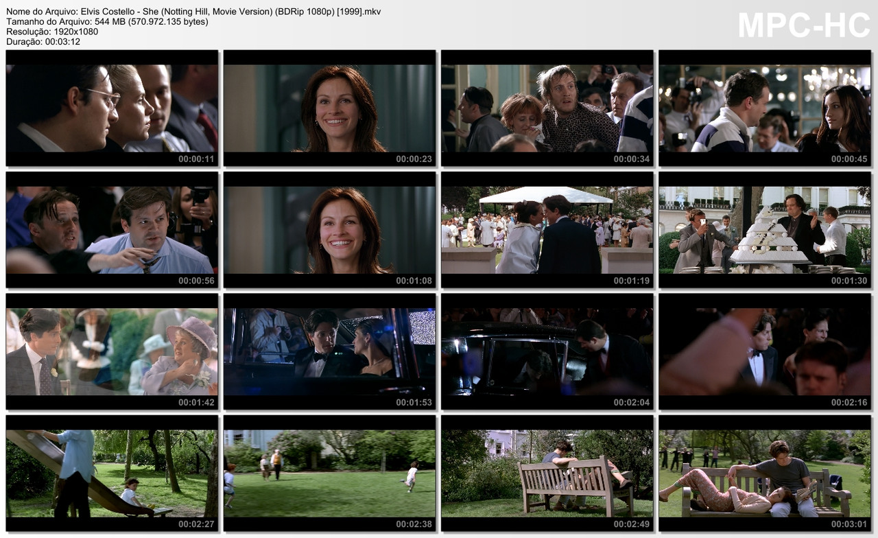 Elvis Costello - She (Notting Hill, Movie Version) (BDRip 1080p) [1999]