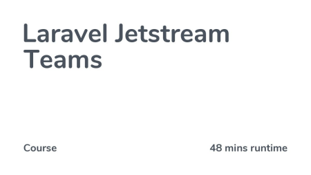 Codecourse - Laravel Jetstream Teams