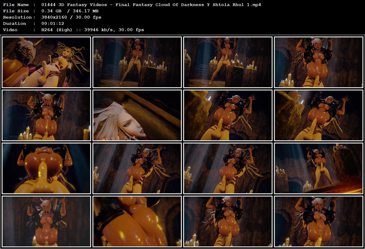 01444 3D Fantasy Videos - Final Fantasy Cloud Of Darkness Y Shtola Rhul 1.mp4