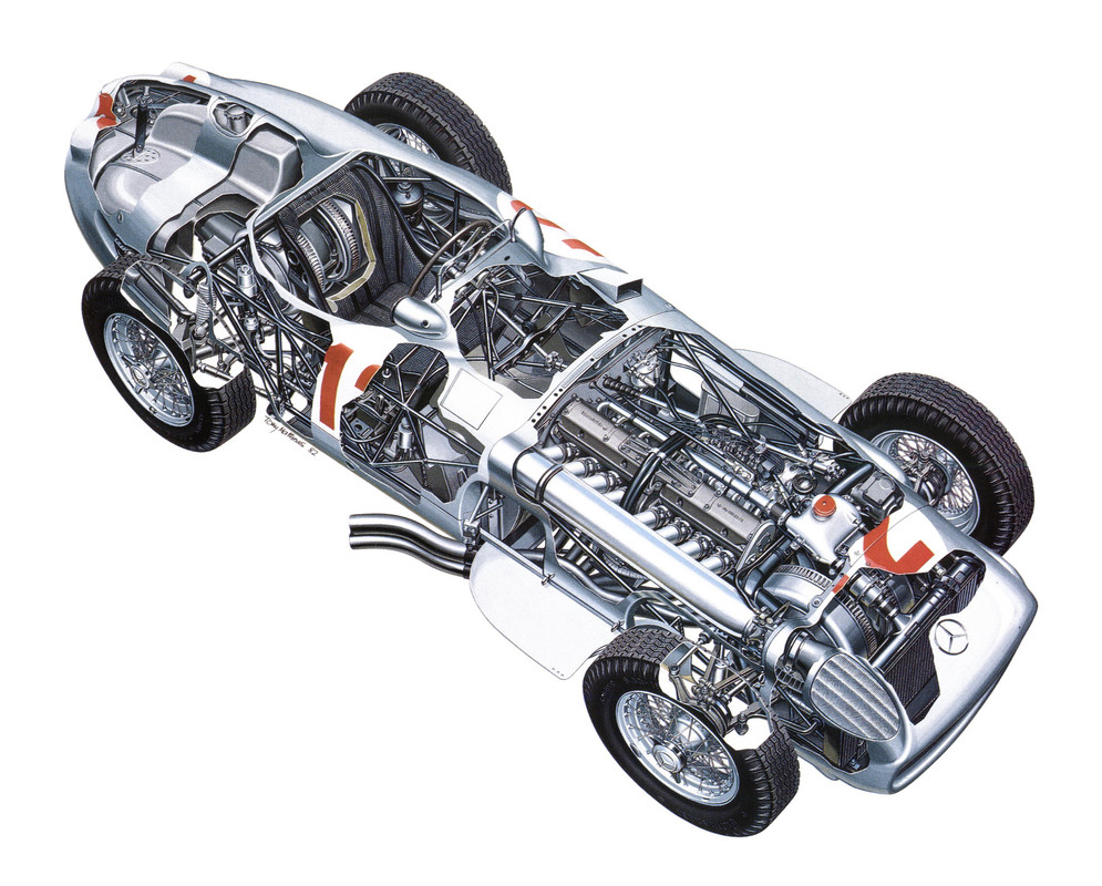 Mercedes Benz W196 1955 by Tony Matthews