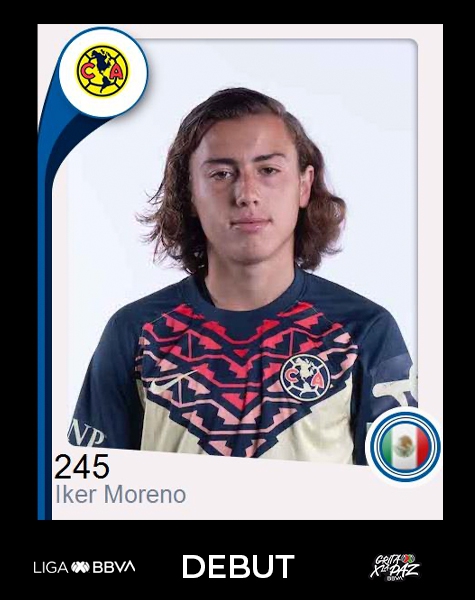 América debuta a Iker Moreno, apodado el 