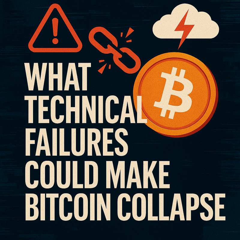 What technical failures could make Bitcoin collapse