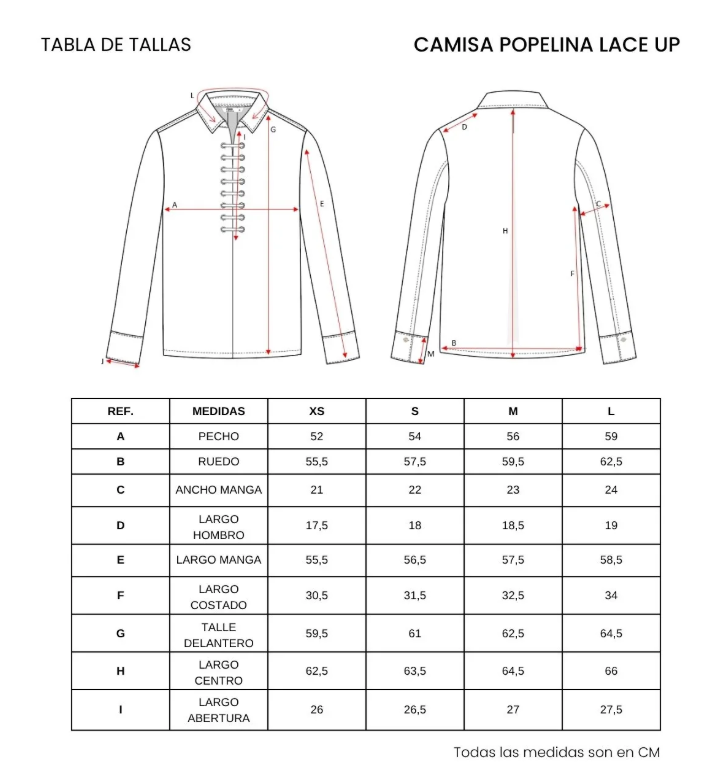 Guía de tallas