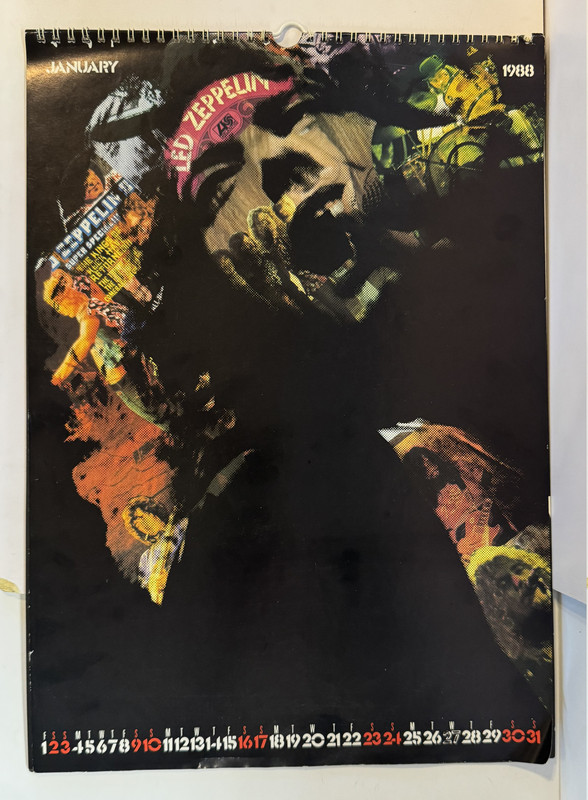 Led Zeppelin 1988 Poster Calendar