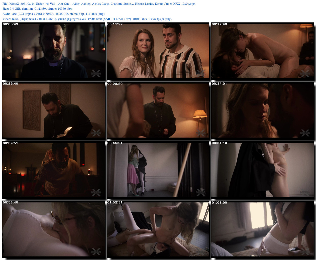 Missa X 2021 08 14 Under the Veil Act One Aiden Ashley Ashley Lane Charlotte Stokely Helena Lo