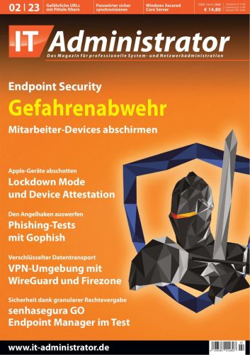 Cover: It-Administrator Magazin Februar No 02 2023