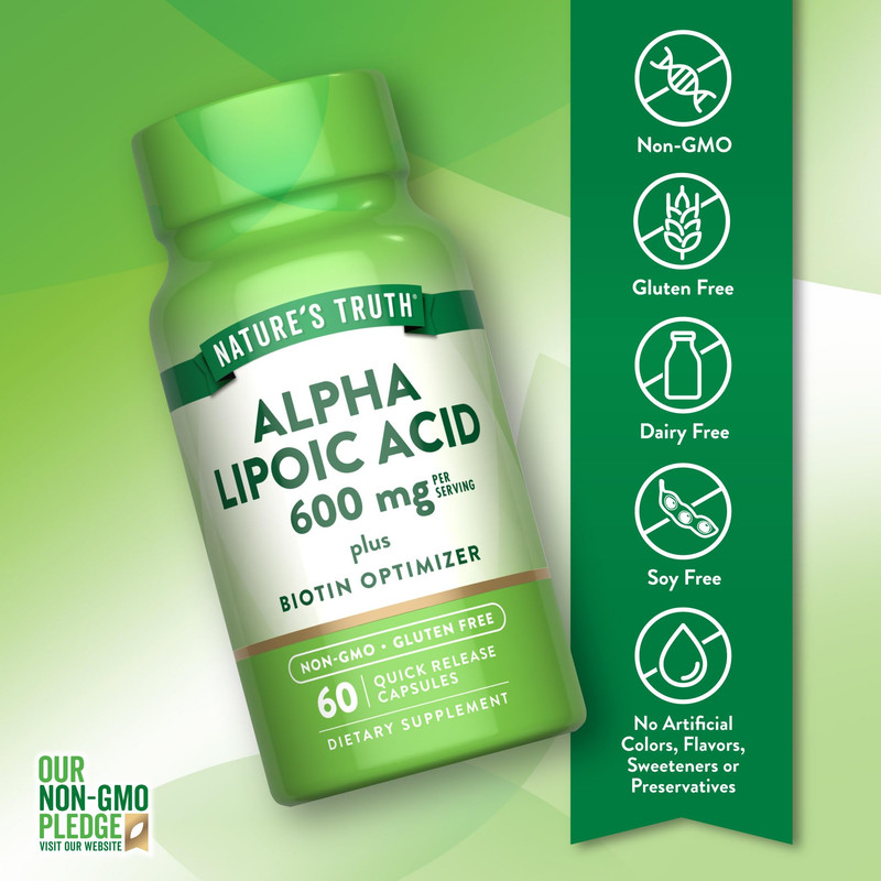 Nt Alpha Lipoic Acid 600Mg Plus Biotin Caps 60`S
