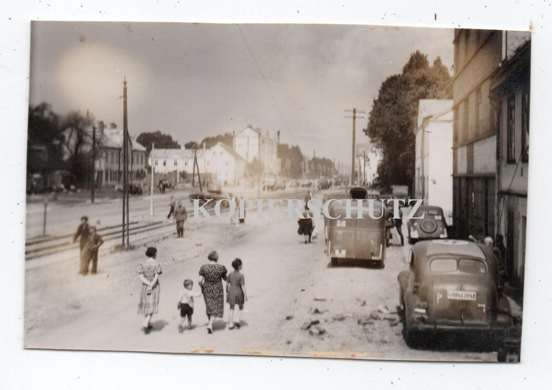 Russland Lettland Riga 1941 SDkfz PKW Kübel Emblem LKW Panzer Tank Zivilist