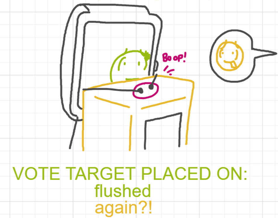 A panel from You're In Danger, Boy, episode seven of the Board Boards object show by Furretwalk/WalkingFurret.