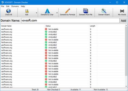 VovSoft Domain Checker 7.0