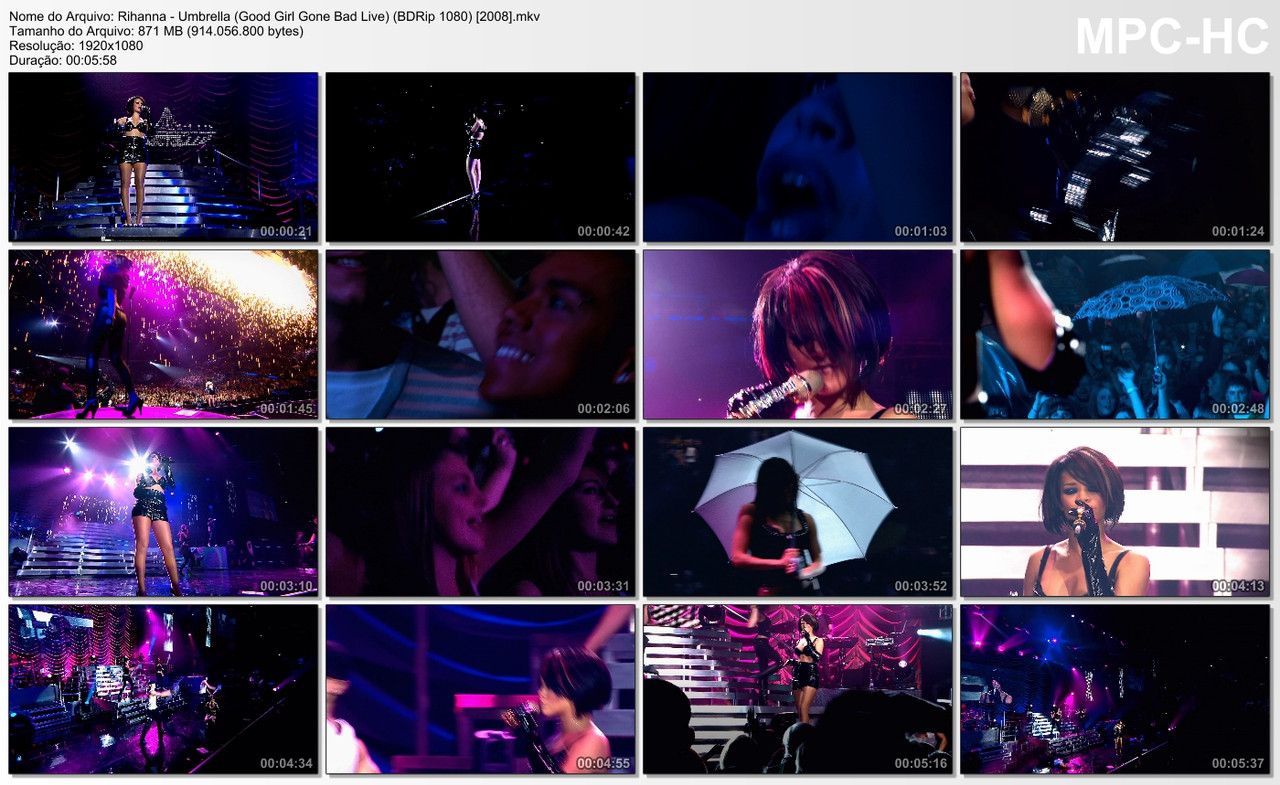 Rihanna - Umbrella (Good Girl Gone Bad Live) (BDRip 1080) [2008]