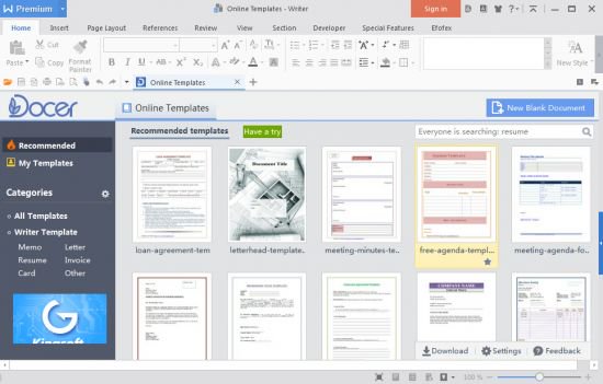 WPS Office 2016 Premium 10.2.0.7587 Multilingual Portable