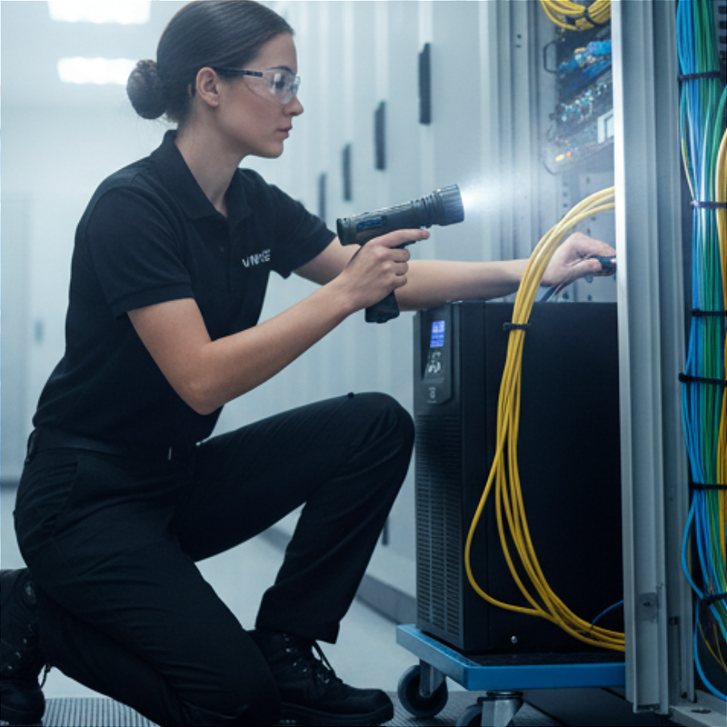 Gráfico mostrando a ampla faixa de tensão de entrada