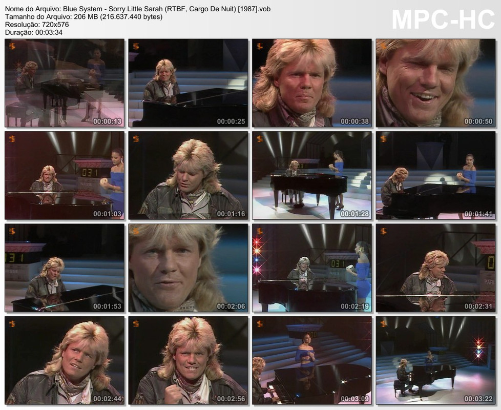Blue System - Sorry Little Sarah (RTBF, Cargo De Nuit) [1987].vo
