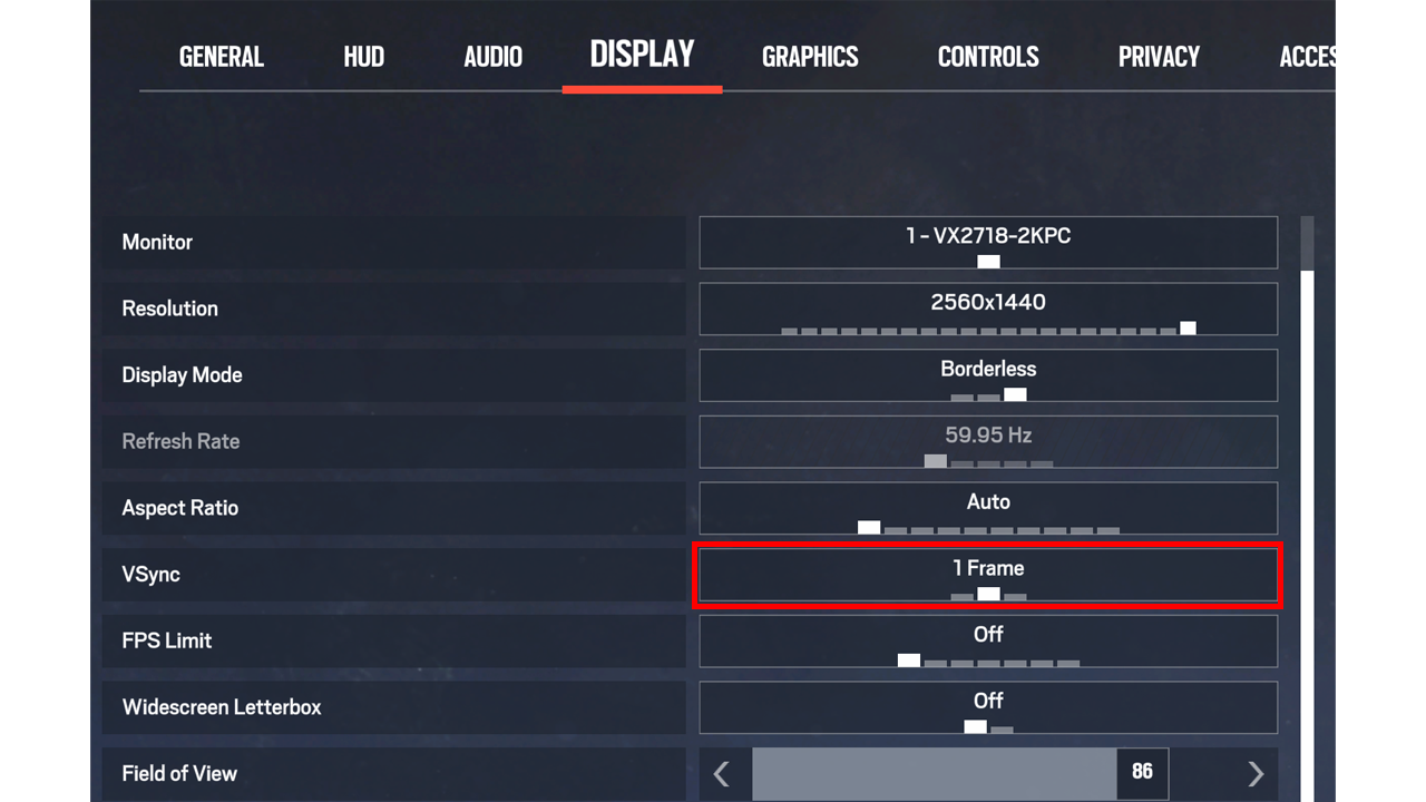 VSync Settings