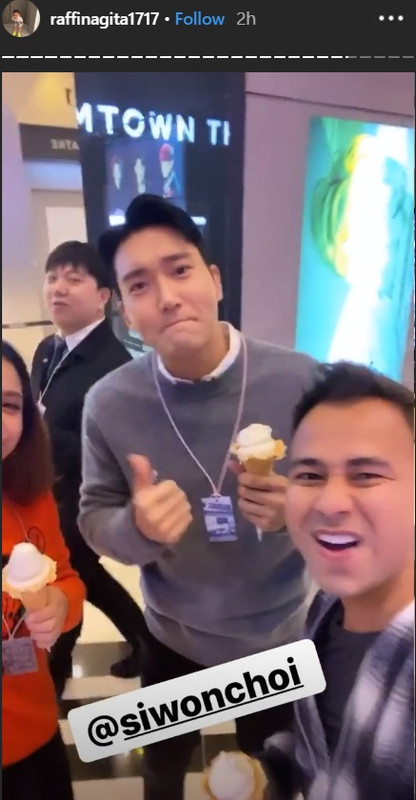 Raffi Ahmad dan Nagita Slavina bertemu Siwon Suju