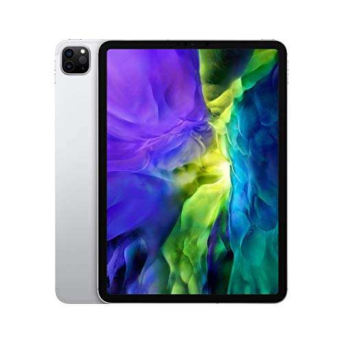 Amazon: Apple iPad Pro, 11, wifi + celular, 128 GB, color plata, 2ª generación, renovada 