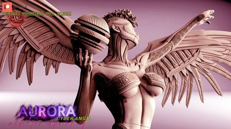 Aurora cyber angel – 3D Print Model