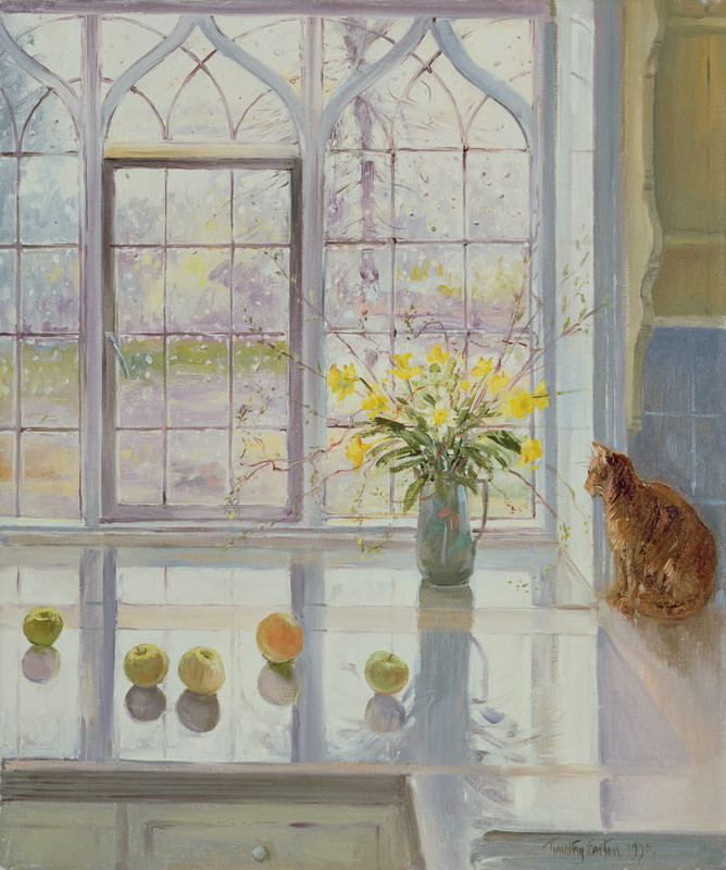 Timothy Easton - Rain Watching - (MeisterDrucke-203049)