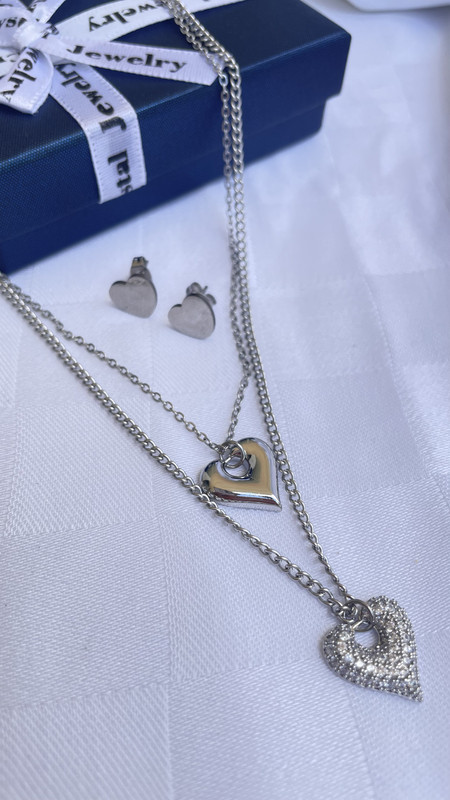 Conjunto de Cadena+Arete Chunky 13