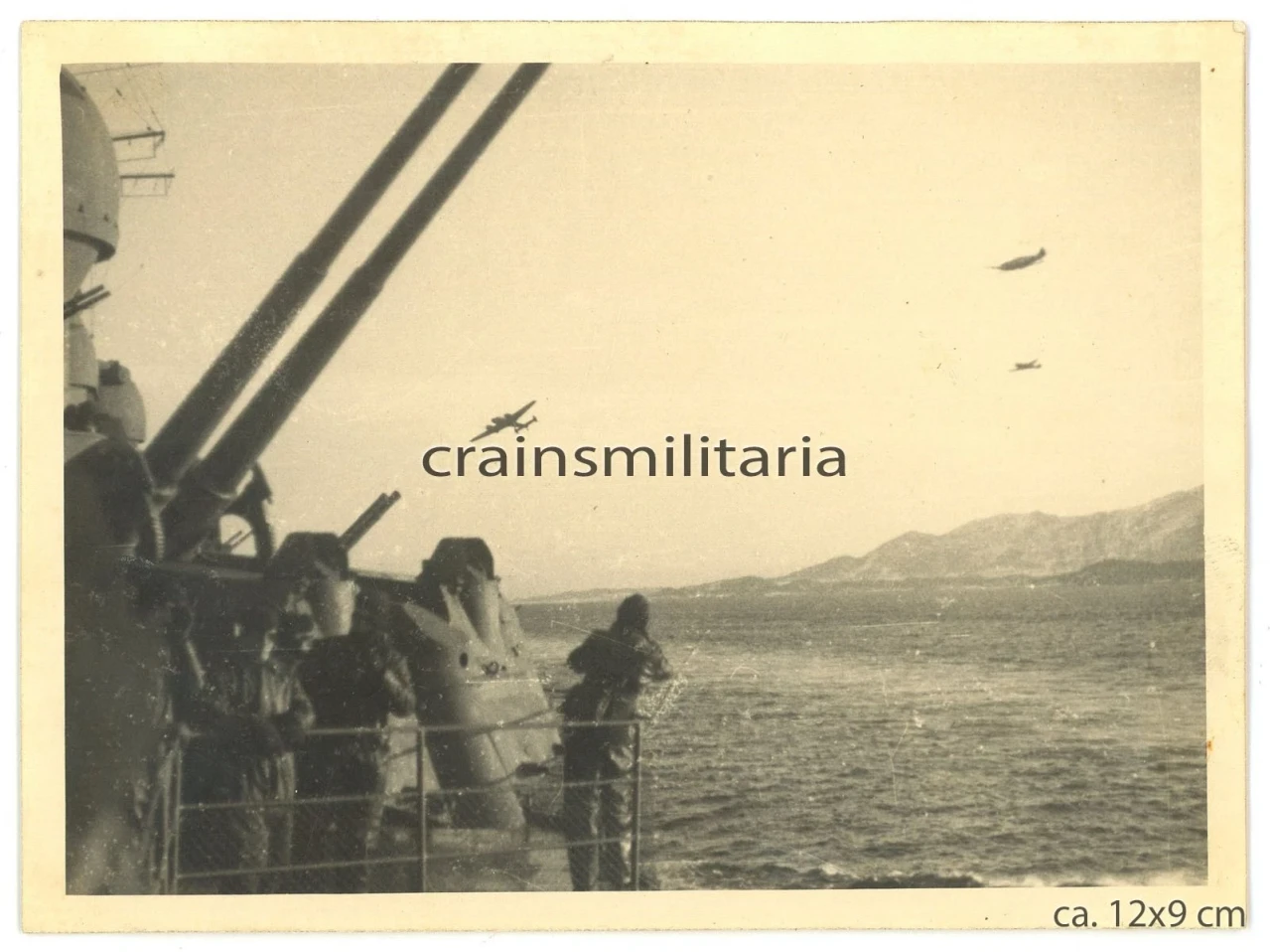 Orig Foto Bf 110 Flugzeug Kreuzer Prinz Eugen Schiff Rheinübung Norwegen 1941