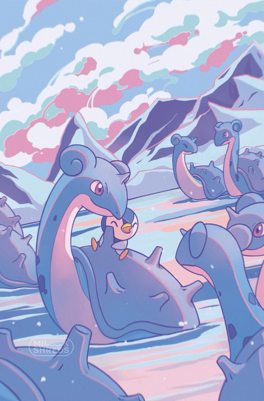 piplup-and-lapras-pokemon-drawn-by-milks