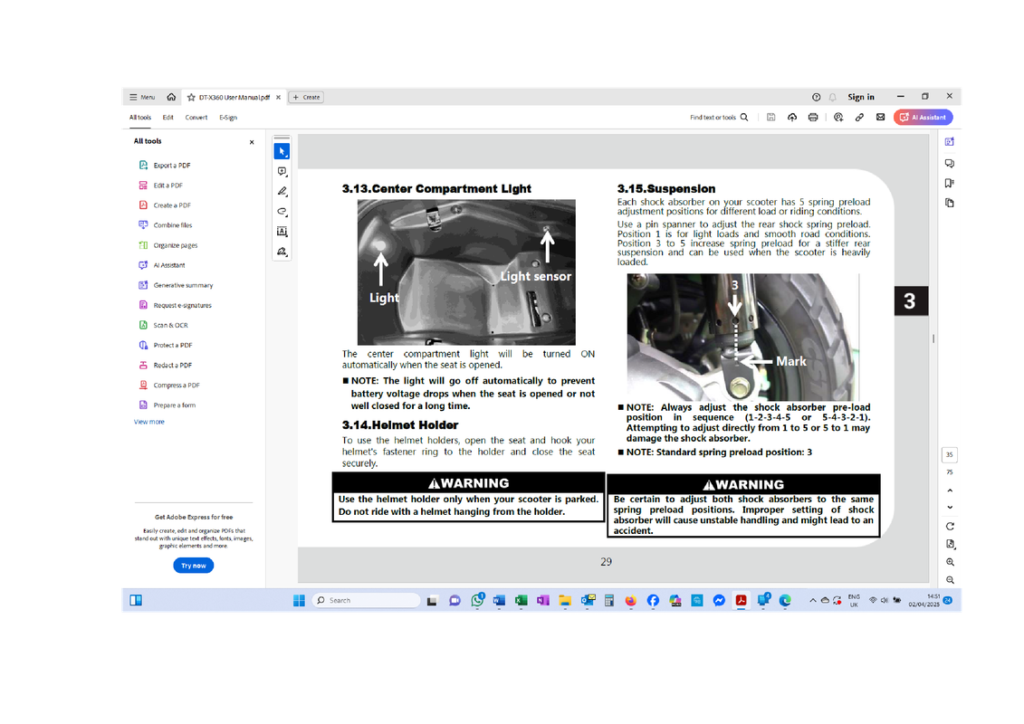Suspension Adjustment