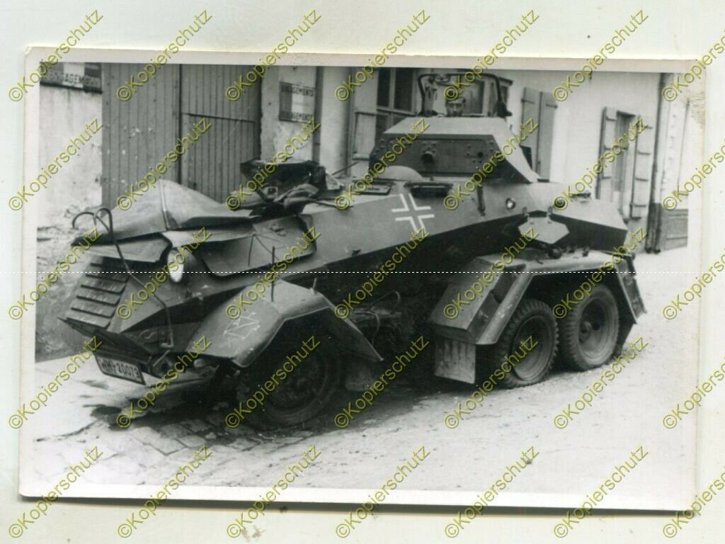 Foto, Wehrmacht, schwerer Panzerspähwagen Sdkfz. 231, (6-Rad), W