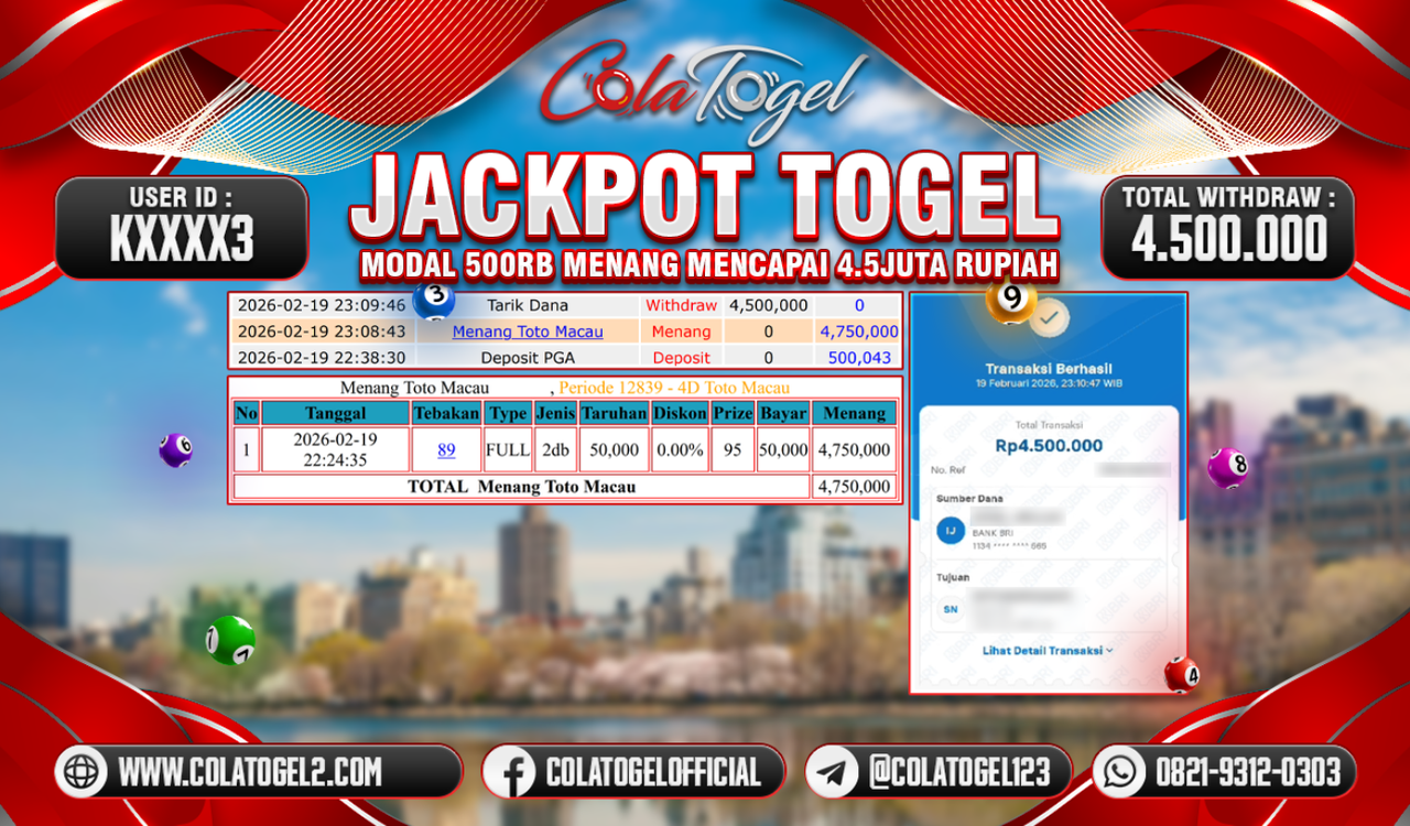 JACKPOT TOTO MACAU!!