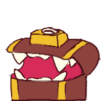 the mimic opens its mouth and laughs